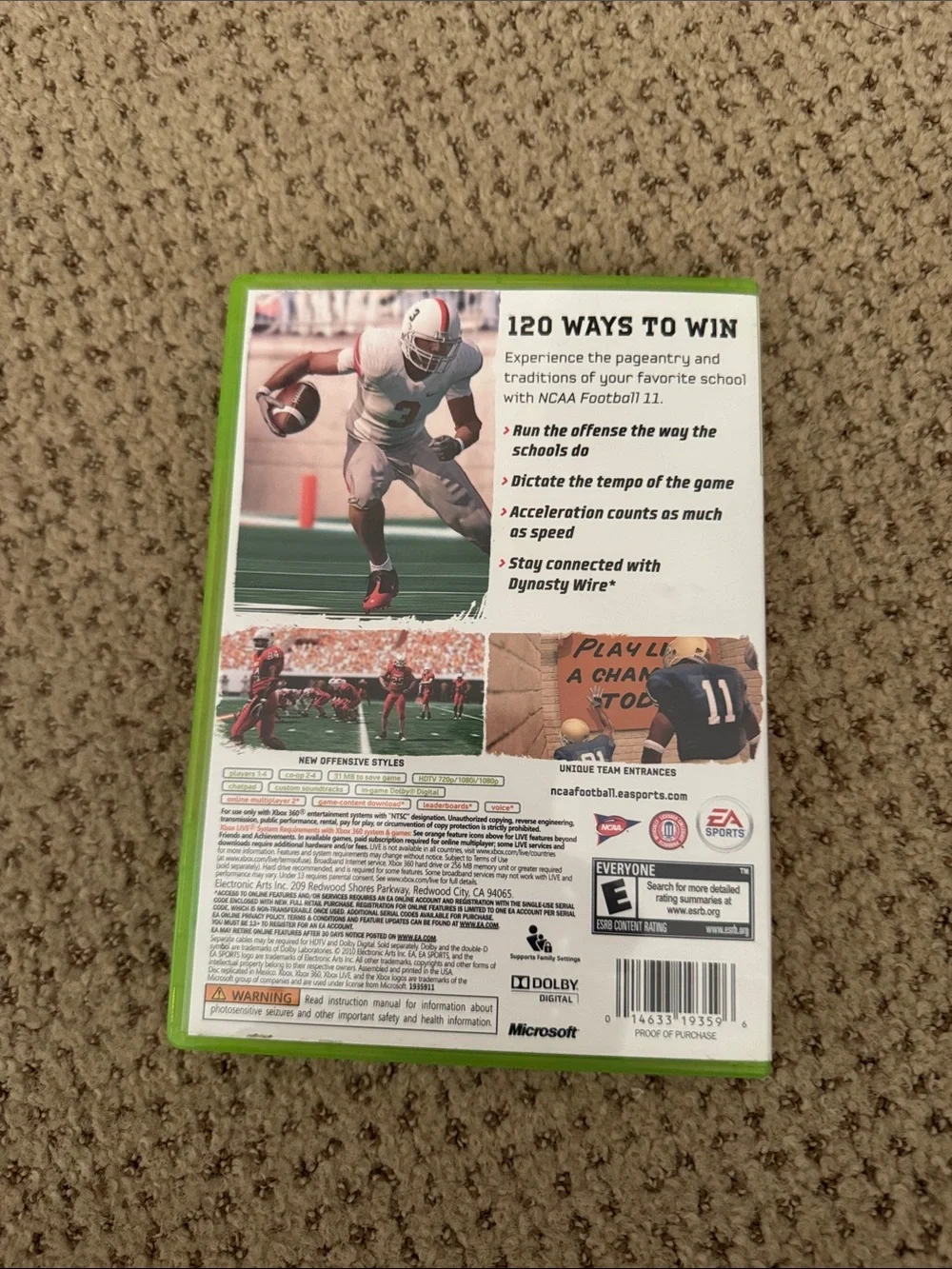 Microsoft three ncaa